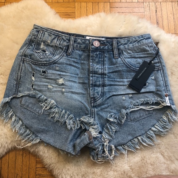 One Teaspoon Pants - NWT One Teaspoon Le Wolves Sunbleach Blue